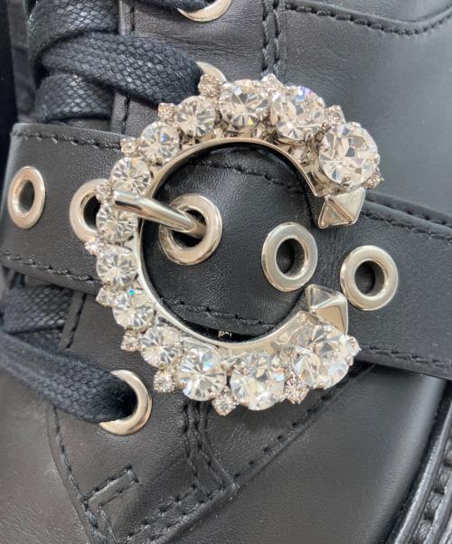 JIMMY CHOO（ジミーチュウ）JIMMY CHOO (ジミーチュウ) CORA FLAT  サイドジップブーツ ブラック サイズ:36の古着・服飾アイテム