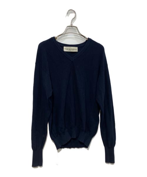 THE SHINZONE（ザ シンゾーン）THE SHINZONE (ザ シンゾーン) HIGH TWISTED COTTON KNIT PULLOVER　2025年モデル ネイビー サイズ:FOの古着・服飾アイテム