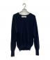THE SHINZONE（ザ シンゾーン）の古着「HIGH TWISTED COTTON KNIT PULLOVER　2025年モデル」｜ネイビー