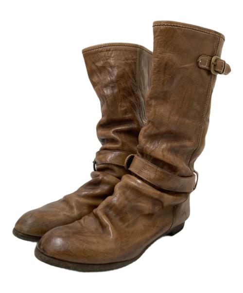 MIHARA YASUHIRO（ミハラヤスヒロ）MIHARA YASUHIRO (ミハラヤスヒロ) レザーブーツ ブラウン サイズ:24.0㎝の古着・服飾アイテム