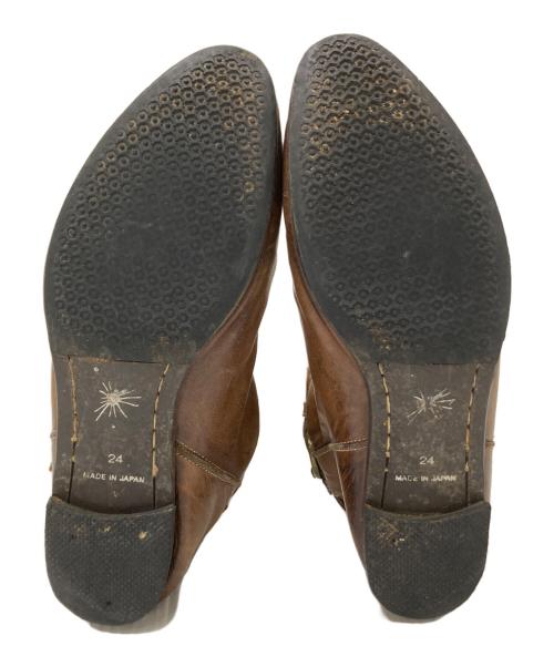 MIHARA YASUHIRO（ミハラヤスヒロ）MIHARA YASUHIRO (ミハラヤスヒロ) レザーブーツ ブラウン サイズ:24.0㎝の古着・服飾アイテム