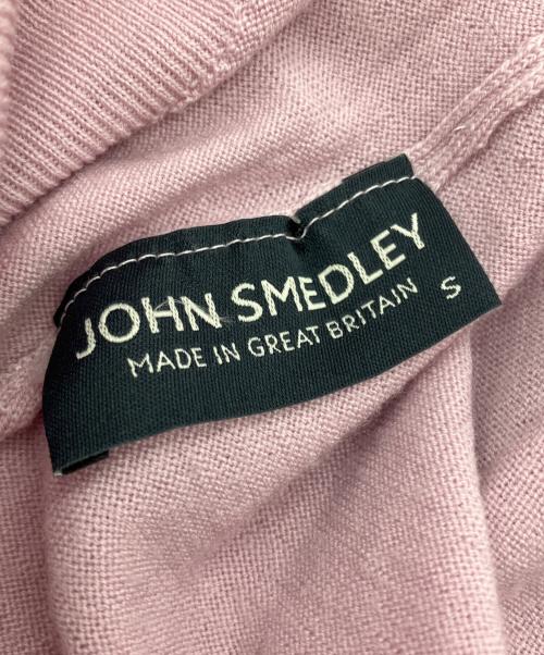 JOHN SMEDLEY（ジョンスメドレー）JOHN SMEDLEY (ジョンスメドレー) ヴァージンウール100％ハイネックニット ピンク サイズ:Sの古着・服飾アイテム