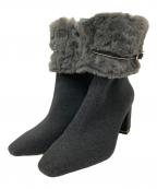 RANDAランダ）の古着「4WAYファーショートブーツ」｜ダークグレー