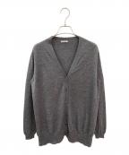 MIU MIUミュウミュウ）の古着「カシミヤシルクバック切替カーディガン」｜グレー