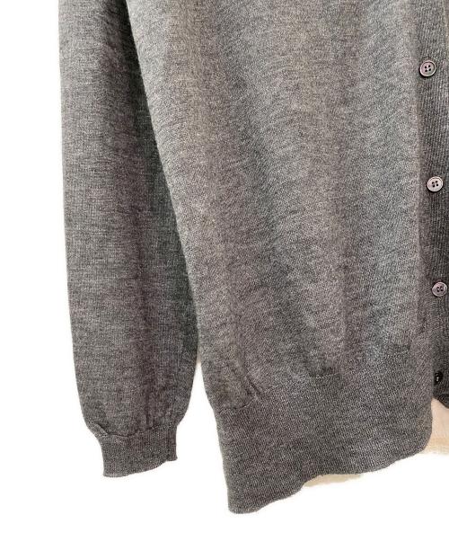 MIU MIU（ミュウミュウ）MIU MIU (ミュウミュウ) カシミヤシルクバック切替カーディガン グレー サイズ:40の古着・服飾アイテム