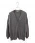 MIU MIU（ミュウミュウ）の古着「カシミヤシルクバック切替カーディガン」｜グレー