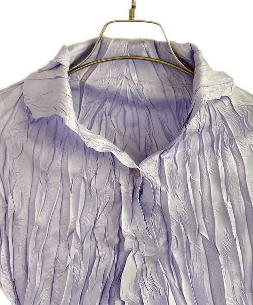 PLEATS PLEASE（プリーツプリーズ）PLEATS PLEASE (プリーツプリーズ) シワ加工1Bシャツ ラベンダー サイズ:3の古着・服飾アイテム