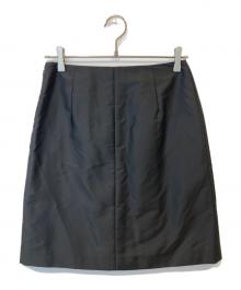 PRADA（プラダ）の古着「ナイロン切替スカート 21H743 S162」｜ブラック