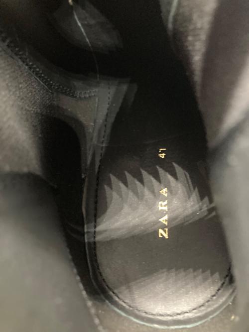 ZARA（ザラ）ZARA (ザラ) サイドゴアブーツ ブラック サイズ:41 未使用品の古着・服飾アイテム
