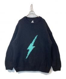 THRIFTY LOOK（スリフティールック）の古着「Peru Hand ニット」｜ブラック