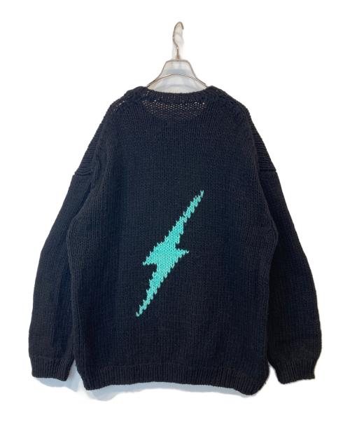 THRIFTY LOOK（スリフティールック）THRIFTY LOOK (スリフティールック) Peru Hand ニット ブラック サイズ:Lの古着・服飾アイテム