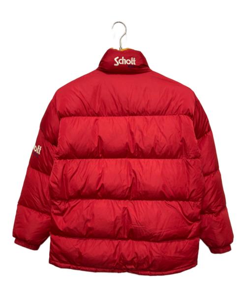 Schott（ショット）Schott (ショット) ダウンジャケット レッド サイズ:Ｍの古着・服飾アイテム