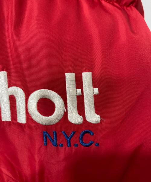 Schott（ショット）Schott (ショット) ダウンジャケット レッド サイズ:Ｍの古着・服飾アイテム