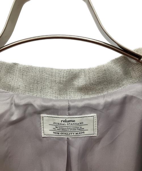 JOURNAL STANDARD relume（ジャーナルスタンダード レリューム）JOURNAL STANDARD relume (ジャーナルスタンダード レリューム) ダブルフロントテーラードジャケット グレー サイズ:Freeの古着・服飾アイテム