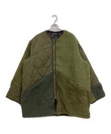 PENNEYS×TOWN CRAFT（ペニーズ×タウンクラフト）の古着「ボア切替コート」｜カーキ