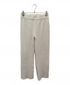 DEUXIEME CLASSEドゥーズィエム クラス）の古着「GLASSY RIB パンツ」｜ホワイト