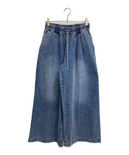 JOURNAL STANDARD relume（ジャーナルスタンダード レリューム）JOURNAL STANDARD relume (ジャーナルスタンダード レリューム) C/R デニムワイドギャザー インディゴ サイズ:38 未使用品の古着・服飾アイテム