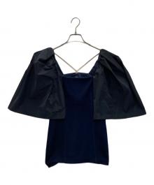 TOGA PULLA（トーガ プルラ）の古着「WAFFLE JERSEY TOP」｜ネイビー