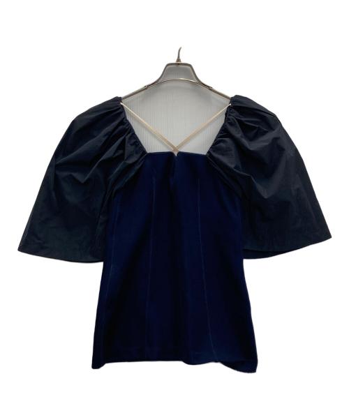 TOGA PULLA（トーガ プルラ）TOGA PULLA (トーガ プルラ) WAFFLE JERSEY TOP ネイビー サイズ:36の古着・服飾アイテム