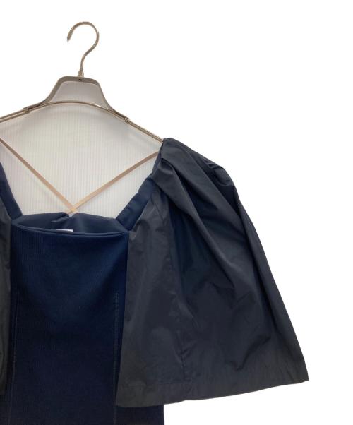 TOGA PULLA（トーガ プルラ）TOGA PULLA (トーガ プルラ) WAFFLE JERSEY TOP ネイビー サイズ:36の古着・服飾アイテム