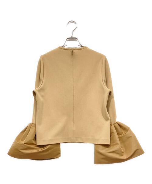 l'heritage martinique（レリタージュ マルティニーク）l'heritage martinique (レリタージュ マルティニーク) ジョーゼットジャージプルオーバー ベージュ サイズ:Freeの古着・服飾アイテム