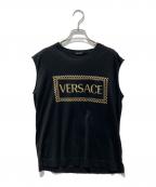 VERSACEヴェルサーチェ）の古着「ノースリーブカットソー」｜ブラック