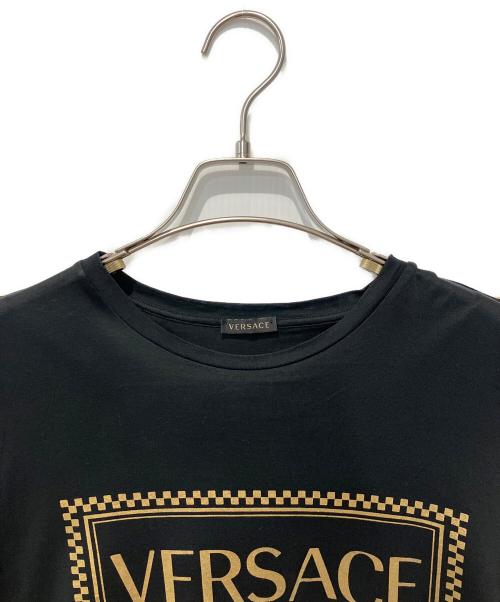 VERSACE（ヴェルサーチェ）VERSACE (ヴェルサーチェ) ノースリーブカットソー ブラック サイズ:42の古着・服飾アイテム