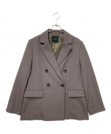 Spick and Span（スピック＆スパン）の古着「ウールライクダブルブレストジャケット」｜カーキ