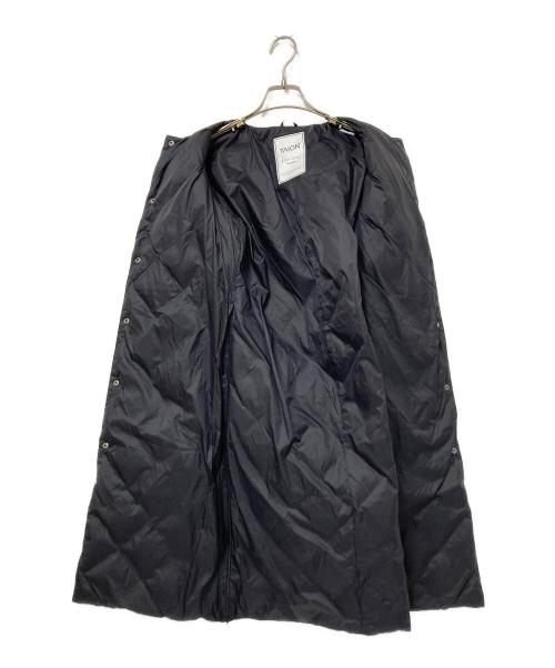 TAION（タイオン）TAION (タイオン) シティ クルーネック ロングダウンコート ブラック サイズ:Mの古着・服飾アイテム