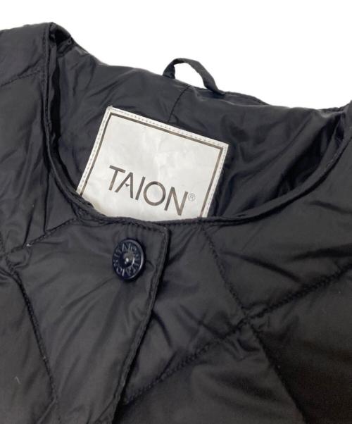 TAION（タイオン）TAION (タイオン) シティ クルーネック ロングダウンコート ブラック サイズ:Mの古着・服飾アイテム