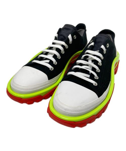 adidas（アディダス）adidas (アディダス) RAF SIMONS (ラフシモンズ) ローカットスニーカー ブラック サイズ:28.0cmの古着・服飾アイテム