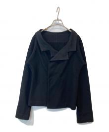 Y's（ワイズ）の古着「ウールスナップボタンニットジャケット　YL-T44-862」｜ブラック