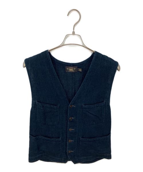 RRL（ダブルアールエル）RRL (ダブルアールエル) ヘリンボーンジレ インディゴ サイズ:Mの古着・服飾アイテム