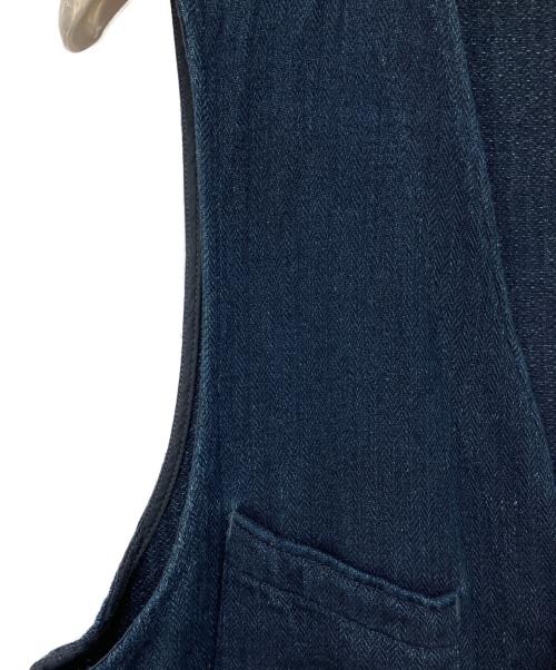 RRL（ダブルアールエル）RRL (ダブルアールエル) ヘリンボーンジレ インディゴ サイズ:Mの古着・服飾アイテム