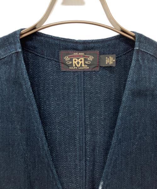 RRL（ダブルアールエル）RRL (ダブルアールエル) ヘリンボーンジレ インディゴ サイズ:Mの古着・服飾アイテム