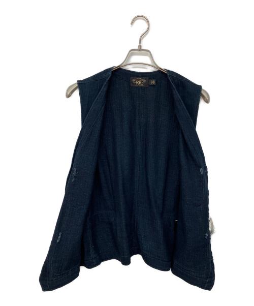 RRL（ダブルアールエル）RRL (ダブルアールエル) ヘリンボーンジレ インディゴ サイズ:Mの古着・服飾アイテム