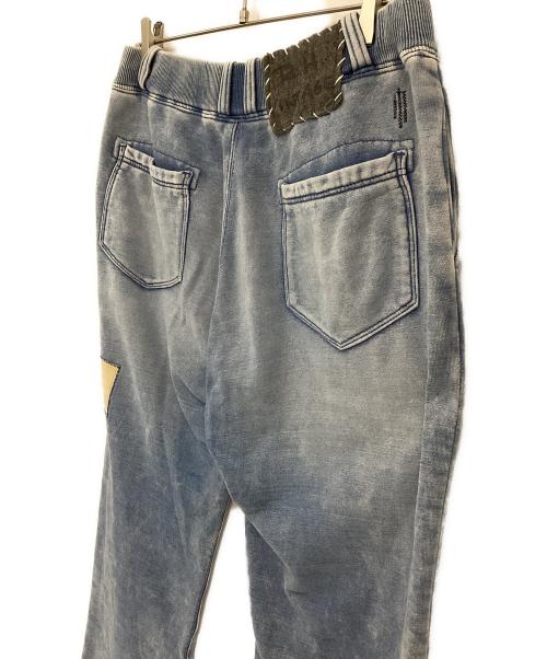 R.H.Vintage（ロンハーマン・ヴィンテージ）R.H.Vintage (ロンハーマン・ヴィンテージ) パッチワークデニムスウェットパンツ スカイブルー サイズ:Lの古着・服飾アイテム