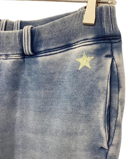 R.H.Vintage（ロンハーマン・ヴィンテージ）R.H.Vintage (ロンハーマン・ヴィンテージ) パッチワークデニムスウェットパンツ スカイブルー サイズ:Lの古着・服飾アイテム