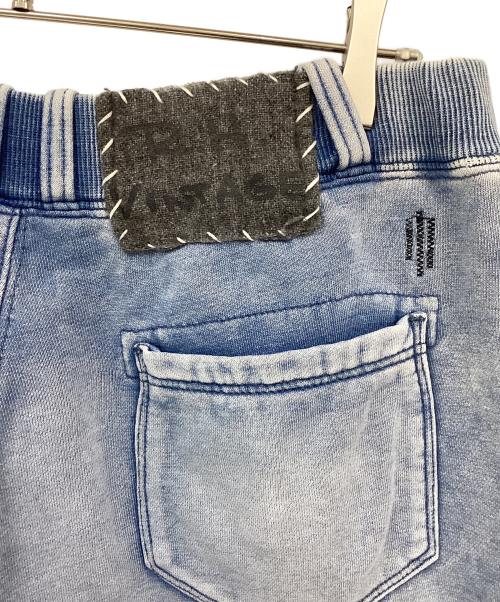 R.H.Vintage（ロンハーマン・ヴィンテージ）R.H.Vintage (ロンハーマン・ヴィンテージ) パッチワークデニムスウェットパンツ スカイブルー サイズ:Lの古着・服飾アイテム