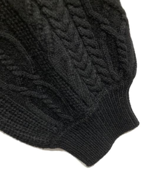 Ameri（アメリ）Ameri (アメリ) SHEER DOCKING LADY LIKE KNIT DRESS ブラック サイズ:Sの古着・服飾アイテム