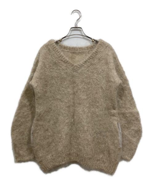 Plage（プラージュ）Plage (プラージュ) NUBE モヘヤMIX クルーネックプルオーバー ベージュ サイズ:Freeの古着・服飾アイテム