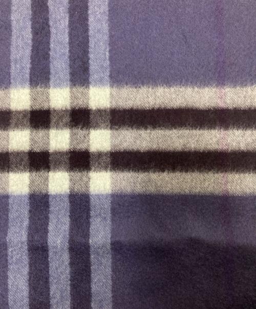BURBERRY（バーバリー）BURBERRY (バーバリー) カシミヤマフラー パープル サイズ:下記参照の古着・服飾アイテム