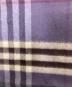 中古・古着 BURBERRY (バーバリー) カシミヤマフラー パープル サイズ:下記参照：5000円