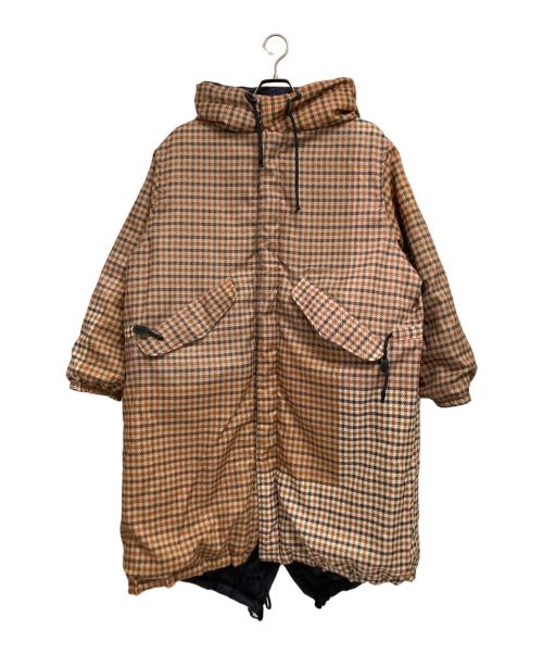 TAION（タイオン）TAION (タイオン) Universal Works (ユニバーサルワークス) リバーシブル ダウン×ボア モッズジャケット ネイビー×ブラウン サイズ:Mの古着・服飾アイテム