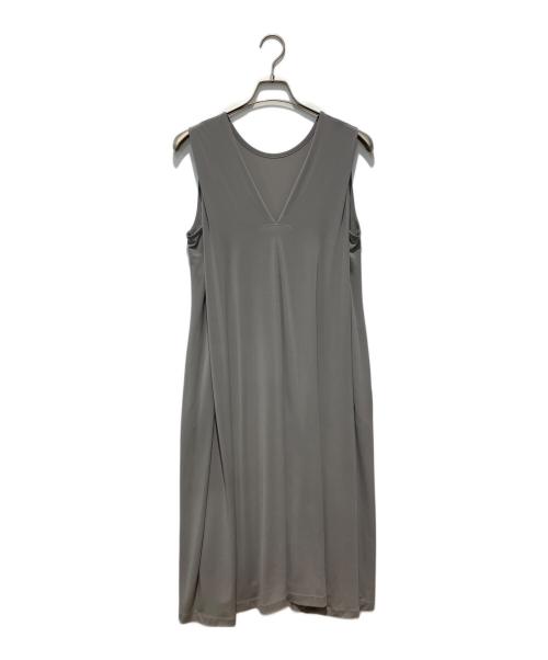 ISSEY MIYAKE（イッセイミヤケ）ISSEY MIYAKE (イッセイミヤケ) DRAPE JERSEY-46 DRESS グレー サイズ:2の古着・服飾アイテム