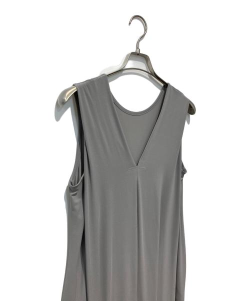 ISSEY MIYAKE（イッセイミヤケ）ISSEY MIYAKE (イッセイミヤケ) DRAPE JERSEY-46 DRESS グレー サイズ:2の古着・服飾アイテム