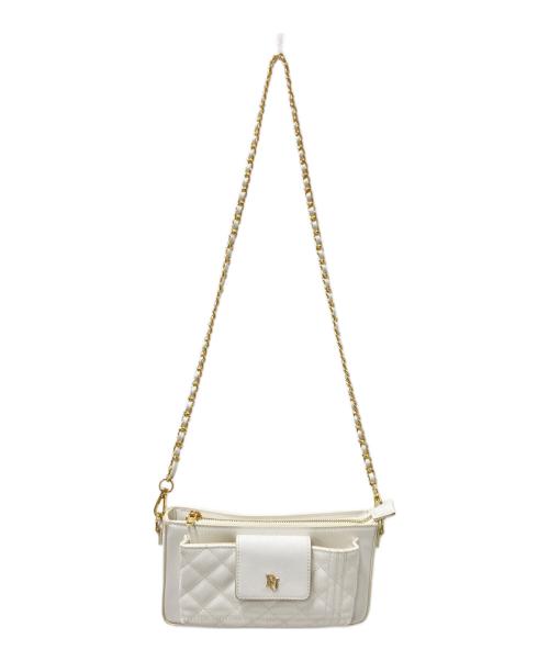riu（リウ）riu (リウ) キルティングフォンバッグ ホワイト サイズ:下記参照の古着・服飾アイテム