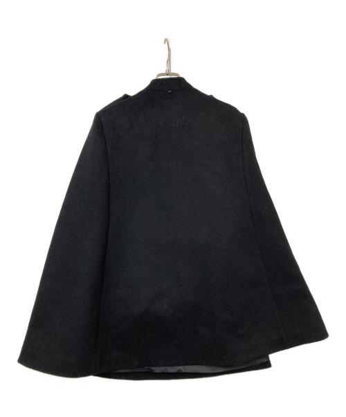 N.Frame（エヌ フレーム）N.Frame (エヌ フレーム) ゴールド釦クラシックケープコート ブラック サイズ:Sの古着・服飾アイテム