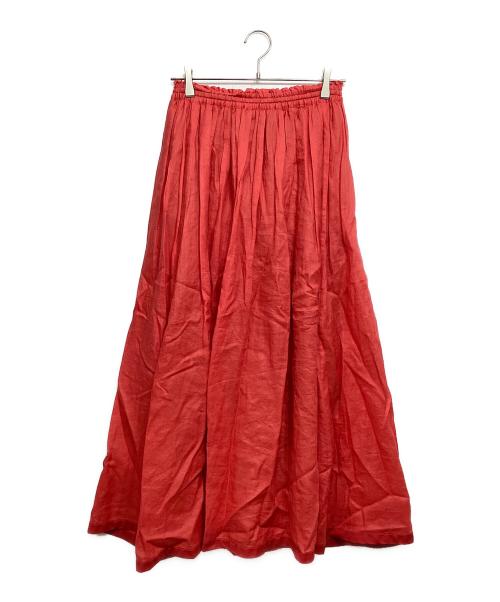 IENA（イエナ）IENA (イエナ) ラミーボリュームマキシスカート レッド サイズ:38の古着・服飾アイテム