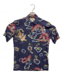 RRL（ダブルアールエル）の古着「TROPICAL PRINT HAWAIIAN SHIRTS」｜ネイビー